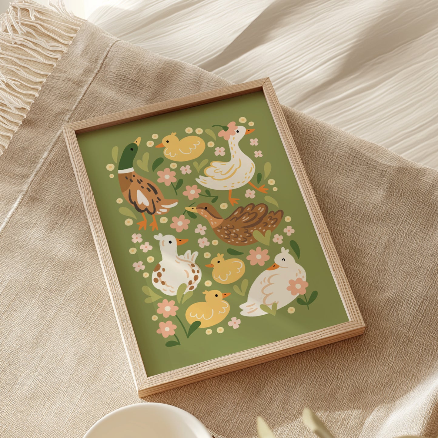 Ducks and Daisies Print