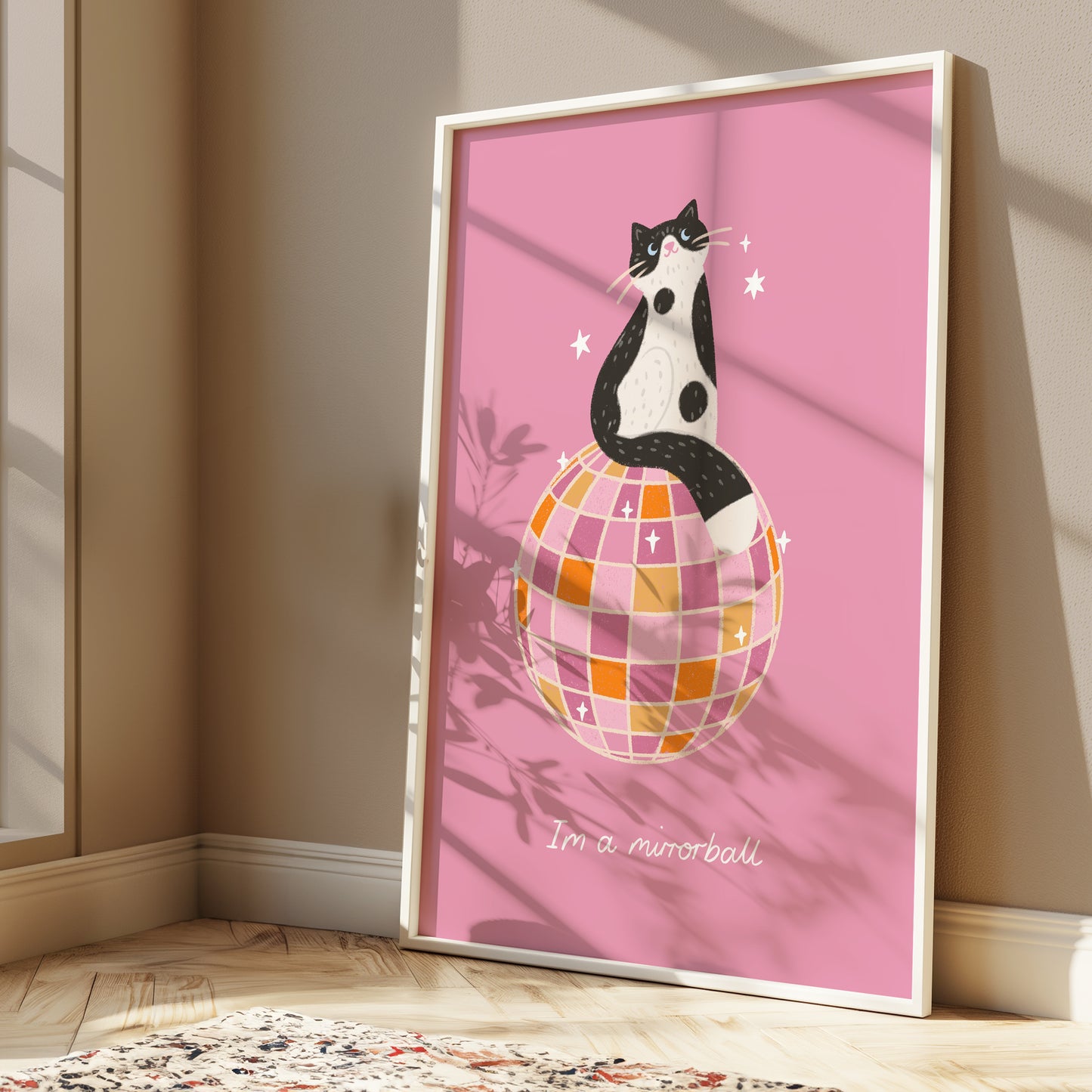 I'm A Mirrorball | Taylor Swift Cat Print - Personalised Option Available