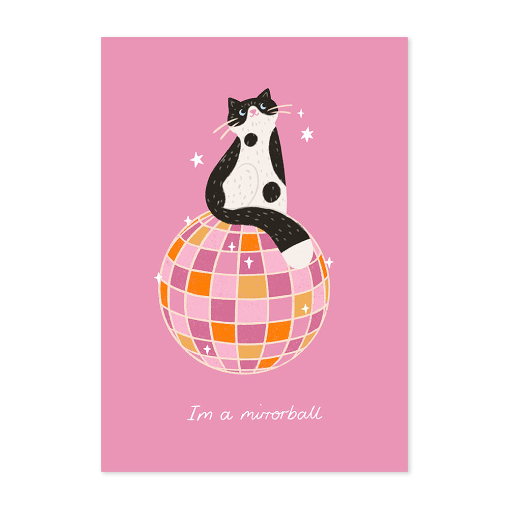 I'm A Mirrorball | Taylor Swift Cat Print - Personalised Option Available