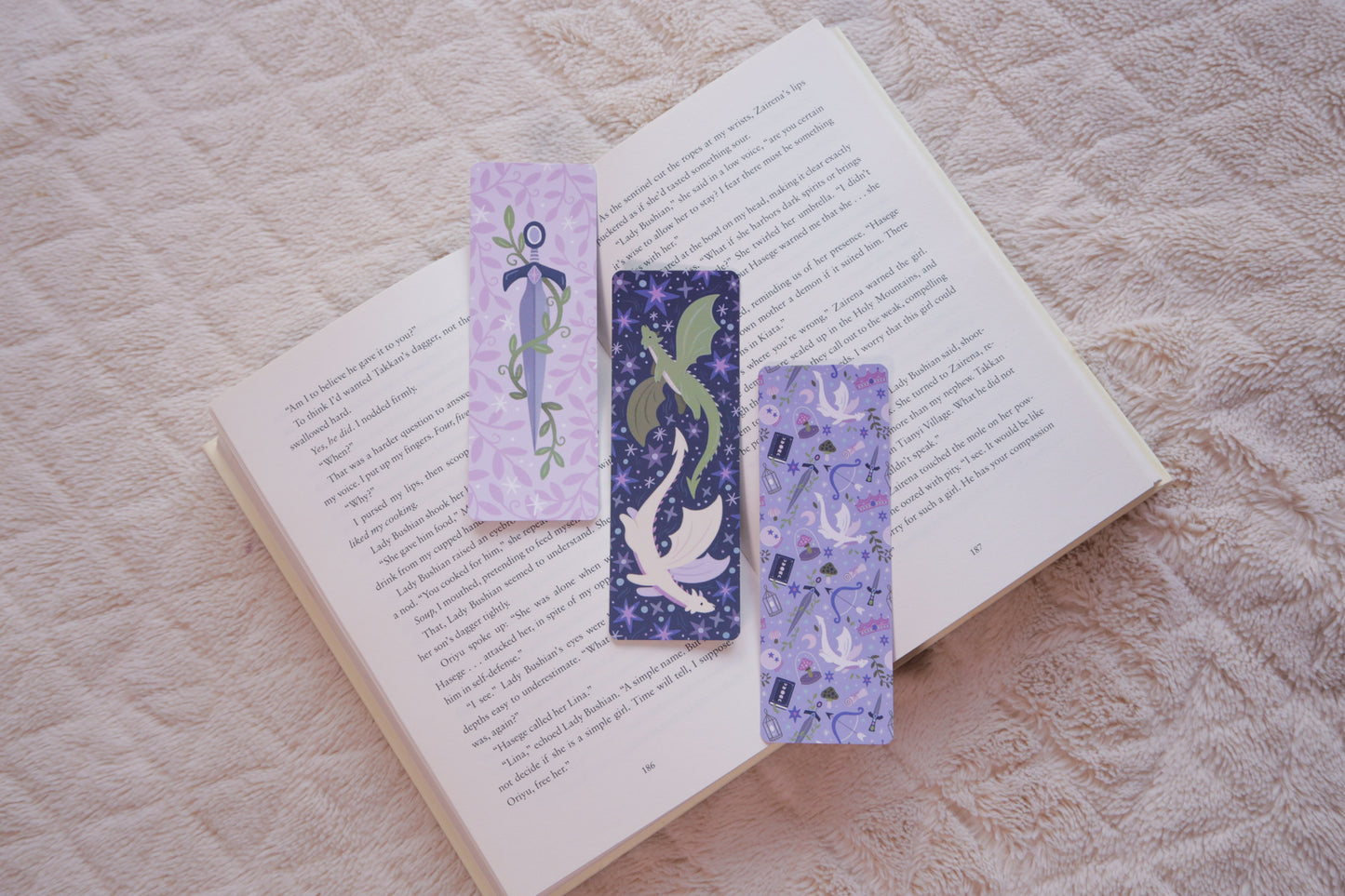 Fantasy Pattern Bookmark | Hand-Illustrated, Tear-Proof & Water-Resistant