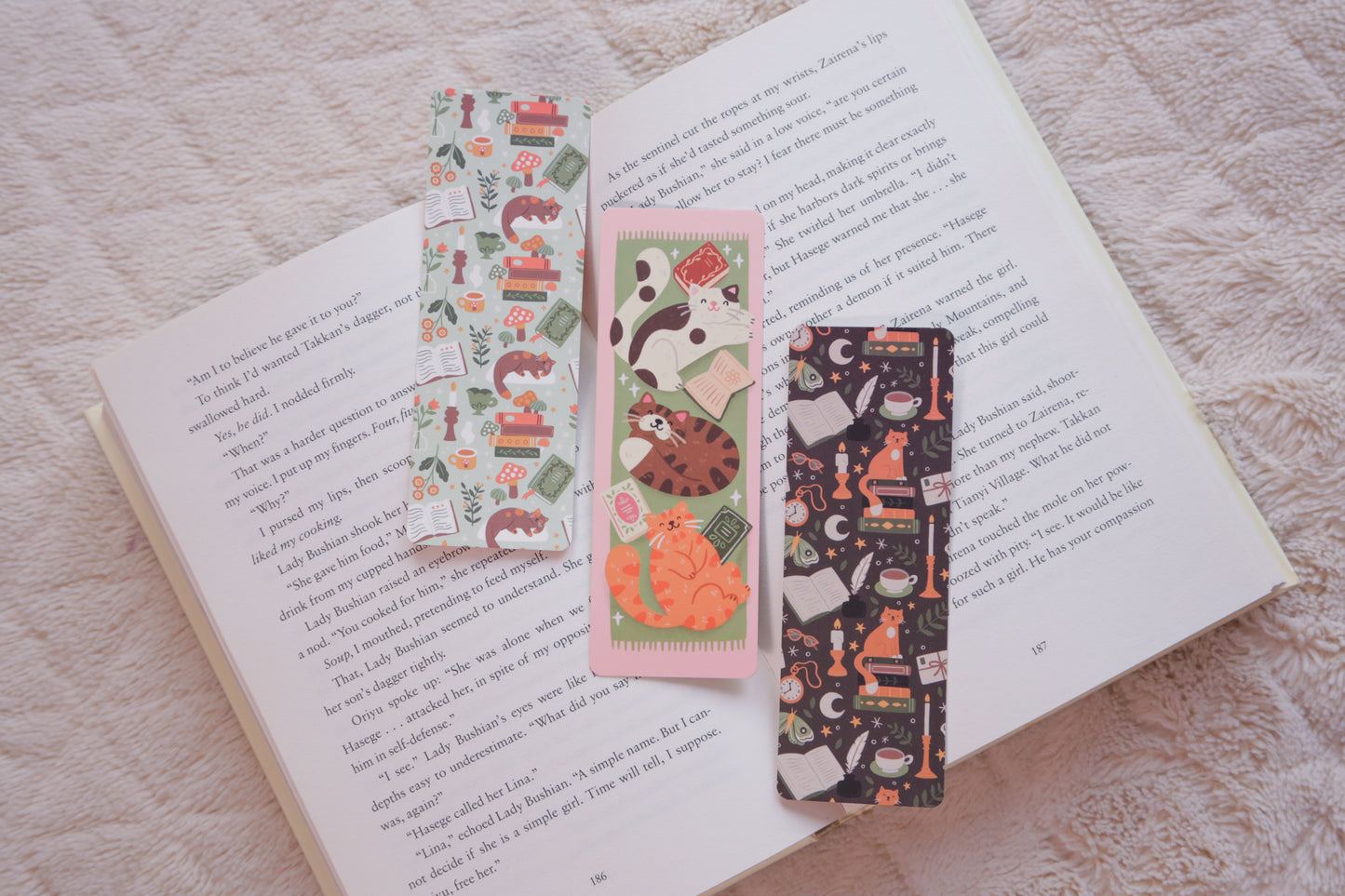 Light Academia Bookmark | Hand-Illustrated, Tear-Proof & Water-Resistant