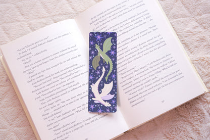 Dragons Fantasy Bookmark | Hand-Illustrated, Tear-Proof & Water-Resistant