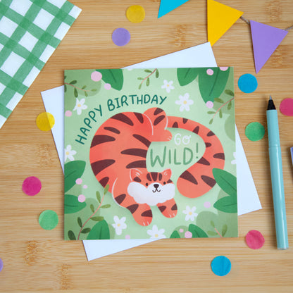 Go Wild! Tiger Birthday Card