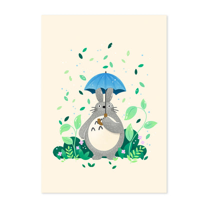 Umbrella Totoro Studio Ghibli Print