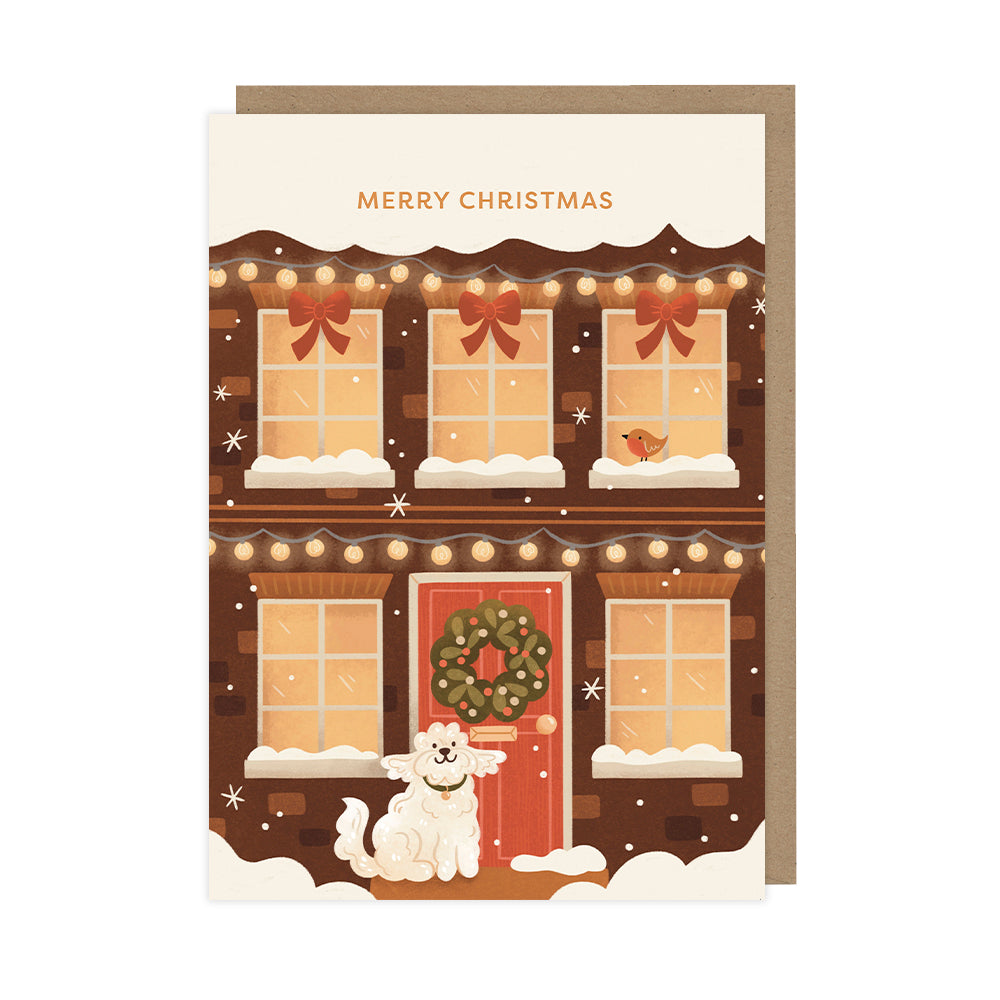 Cozy Christmas House, Pack of 6x Christmas Cards