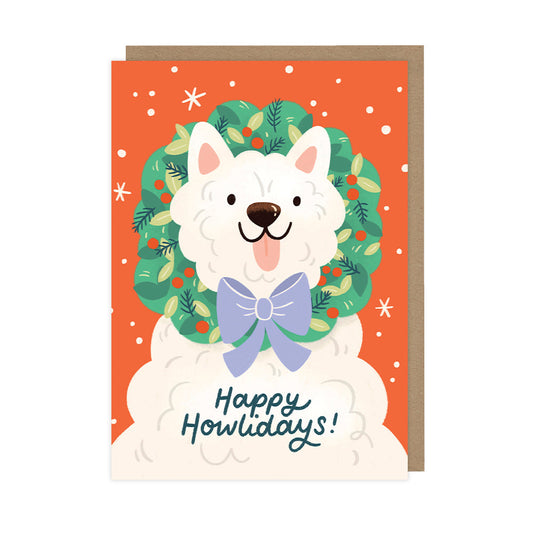 Happy Howlidays Dog, Single Christmas Card