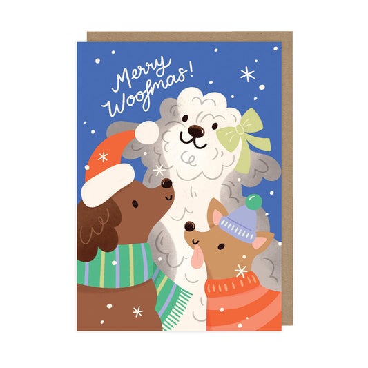 Merry Woofmas Dog, Single Christmas Card