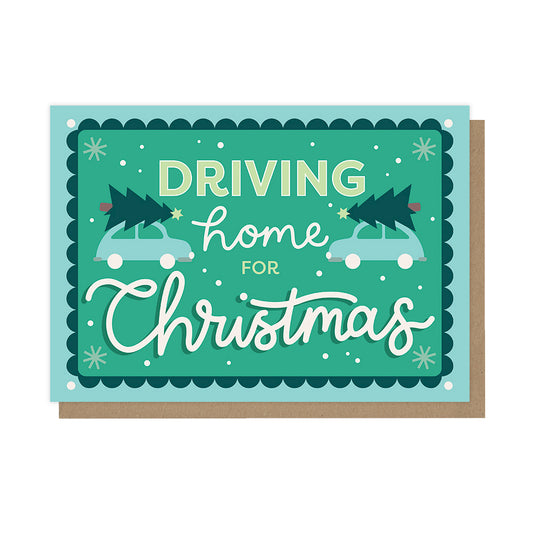 Driving Home For Christmas, Single Christmas Card