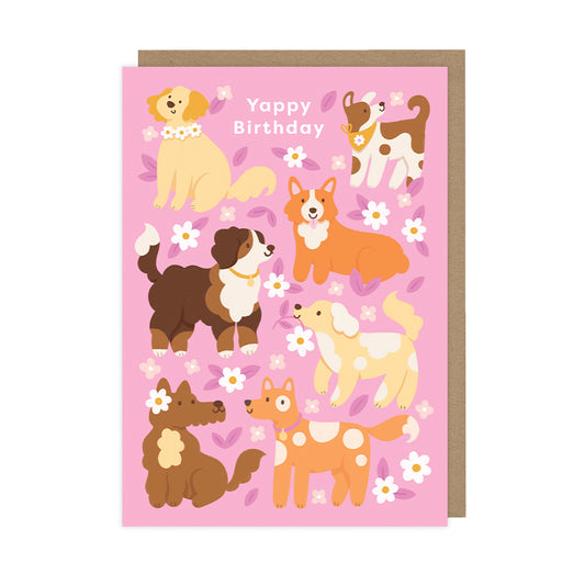 Dog themed birthday card.