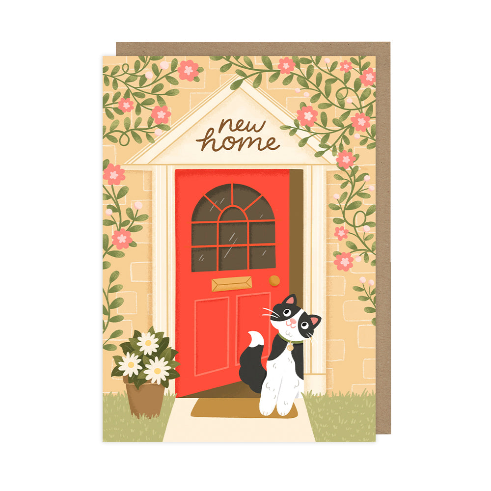 New Home Card featuring Cat