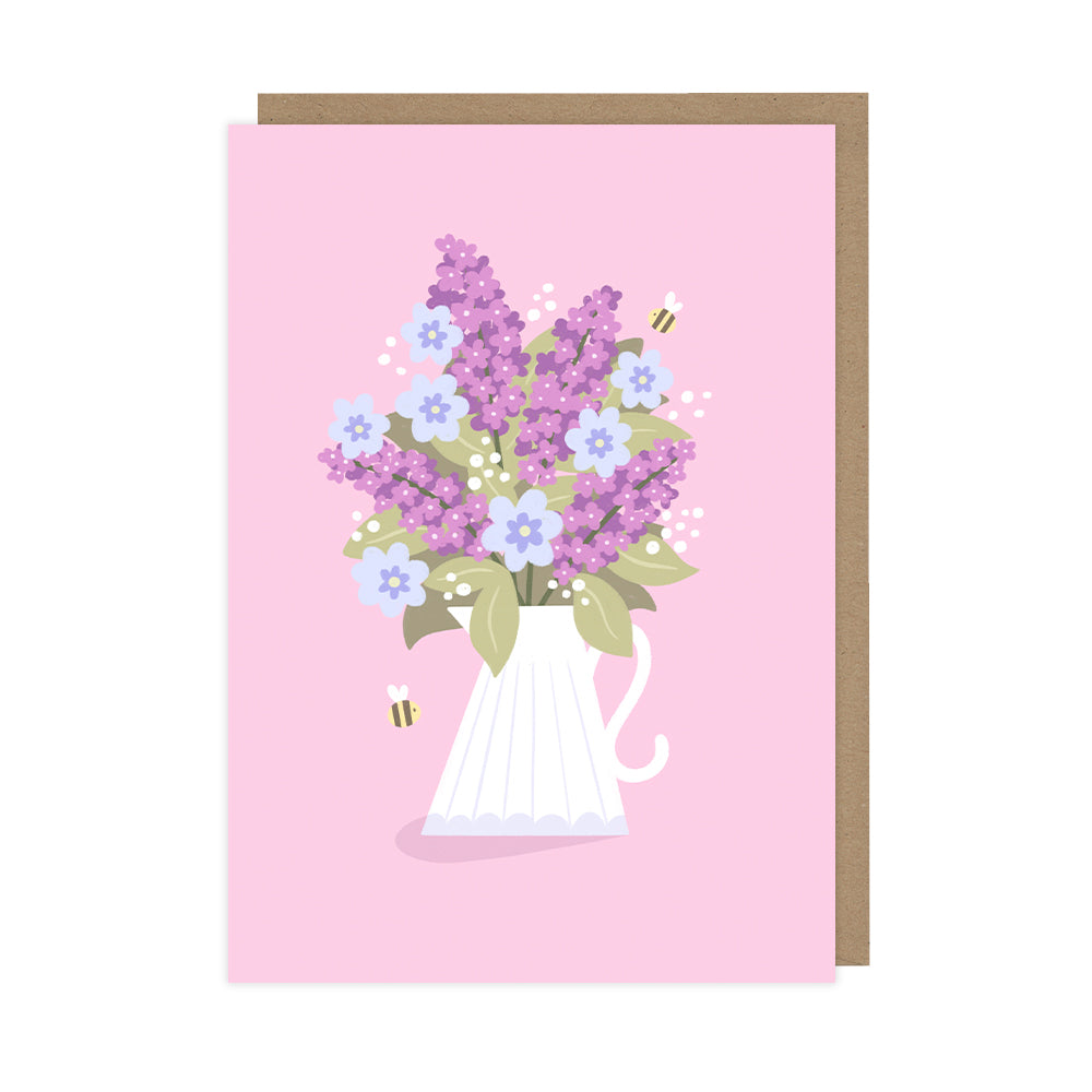 Lilacs Greetings Card, Everyday Art Card