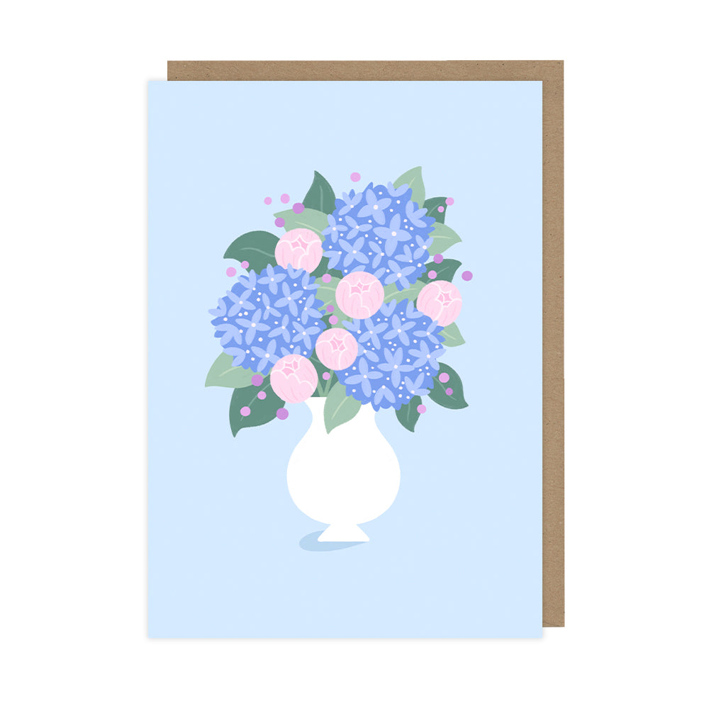 Hydrangea Greetings Card, Everyday Art Card