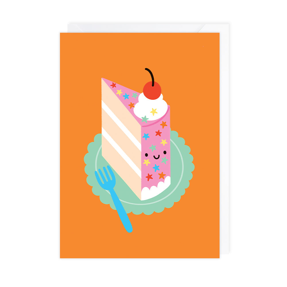 Happy Cake Slice, Birthday Card