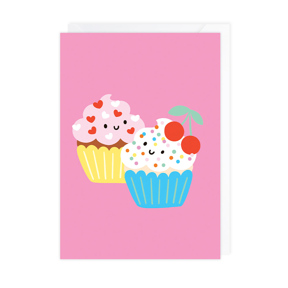 Happy Cupcakes Greetings Card