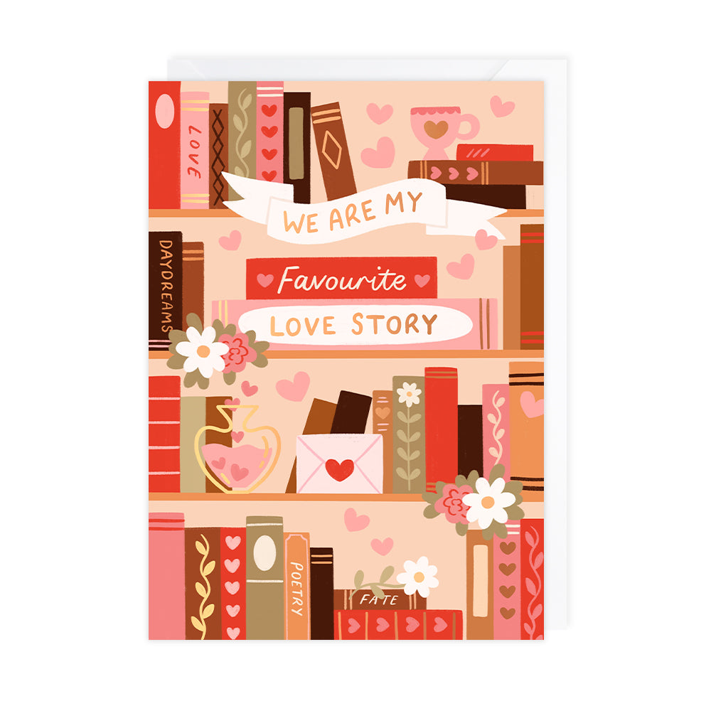 Favourite Love Story, Book Valentine's Day Card