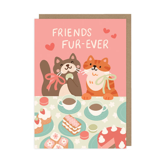 Friends Fur-Ever, "Galentine's" Day Card