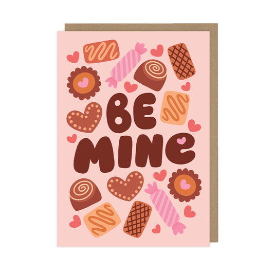 "Be Mine" Chocolates, Valentine's Day Card