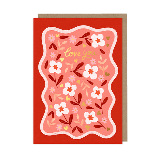 Floral Love You, Valentine's Day Card