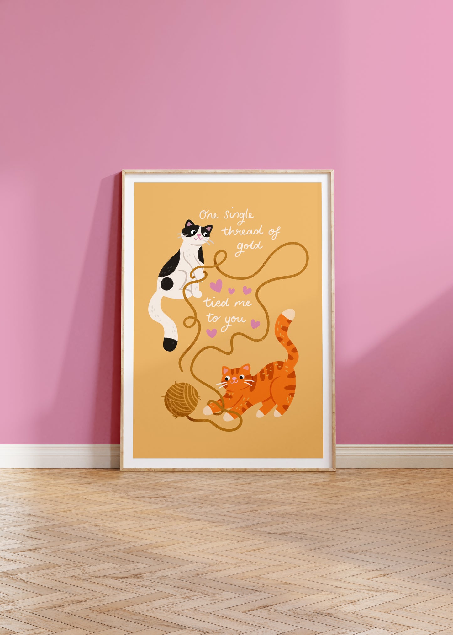 Invisible String Taylor Swift Cat Print