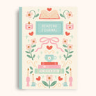 Reading Journal cover with decorative elements on a white background