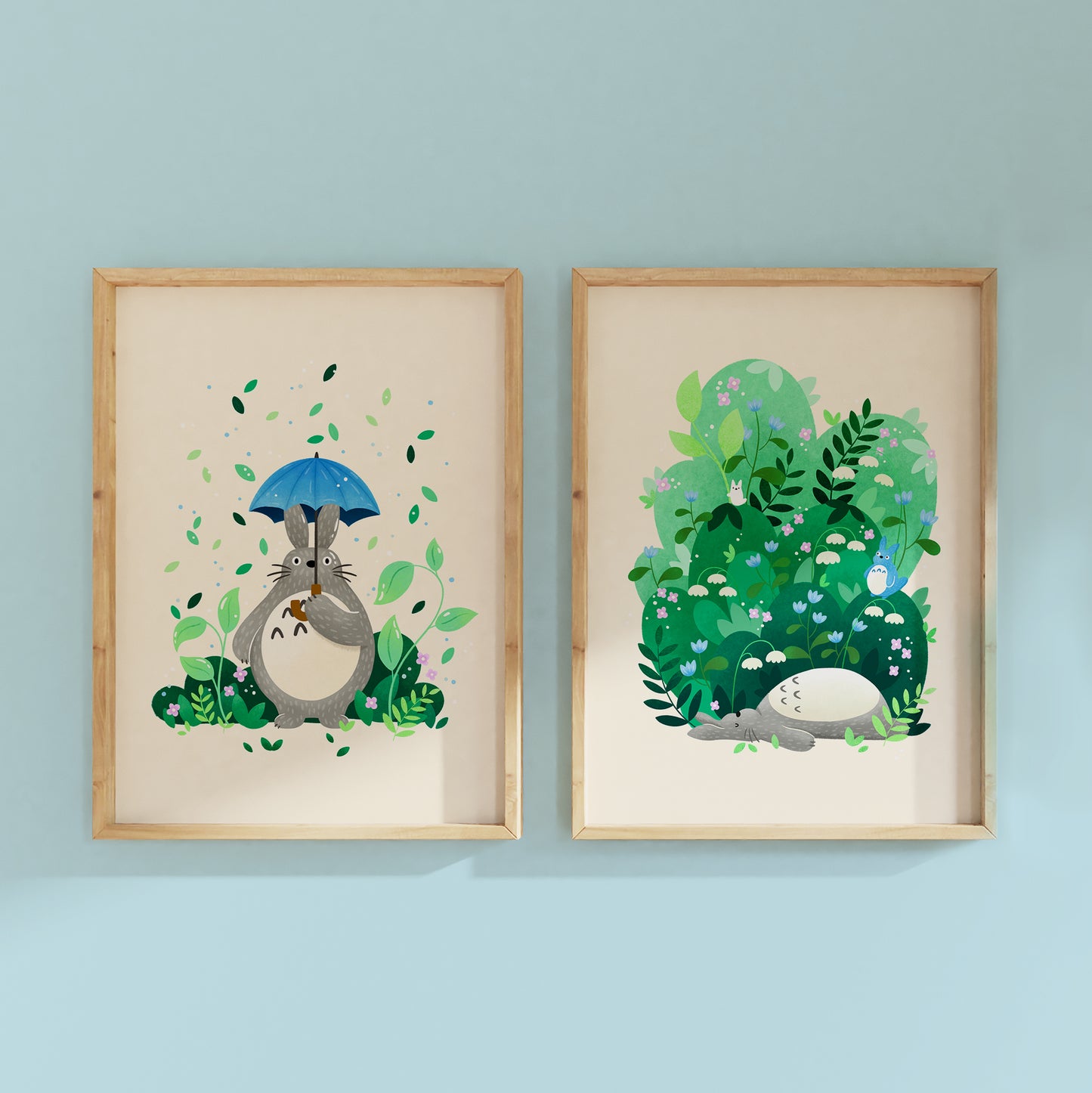 Umbrella Totoro Studio Ghibli Print