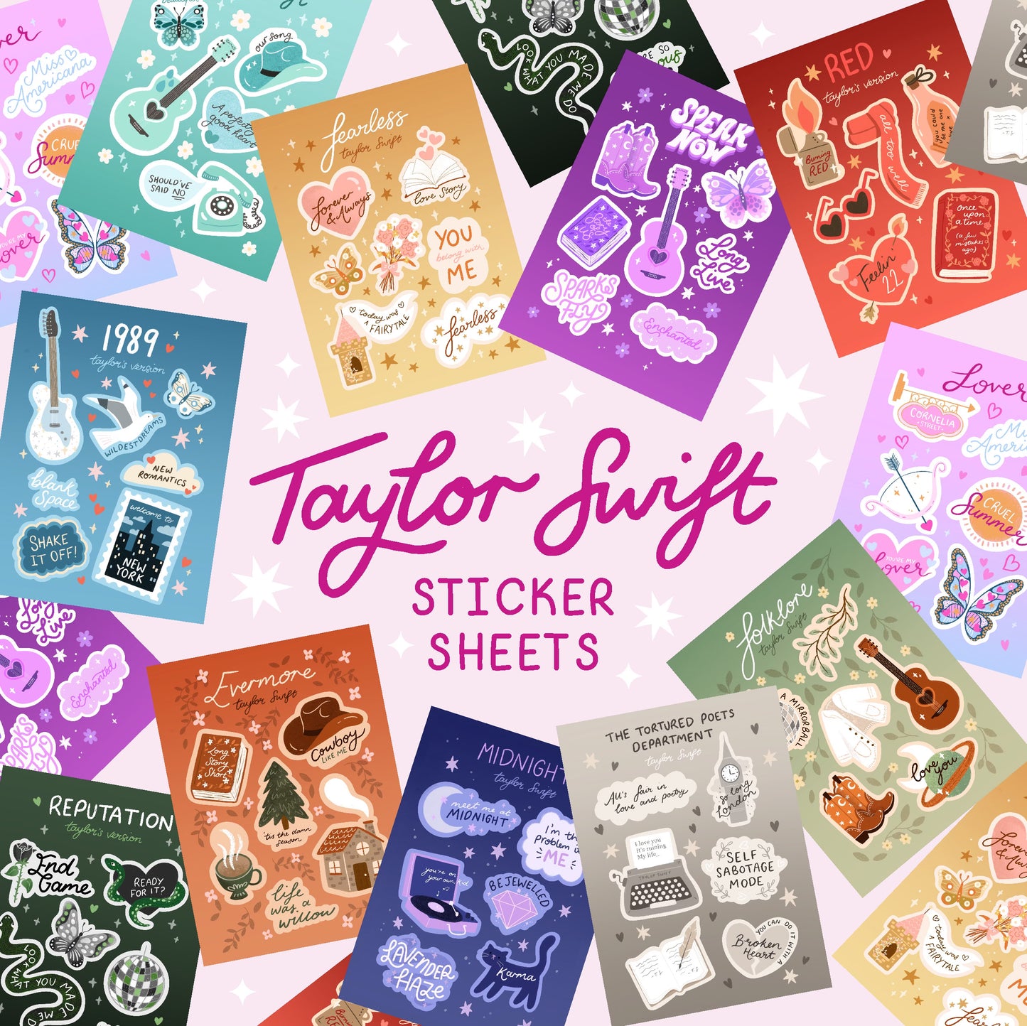 Taylor Swift Sticker Sheets - Individuals