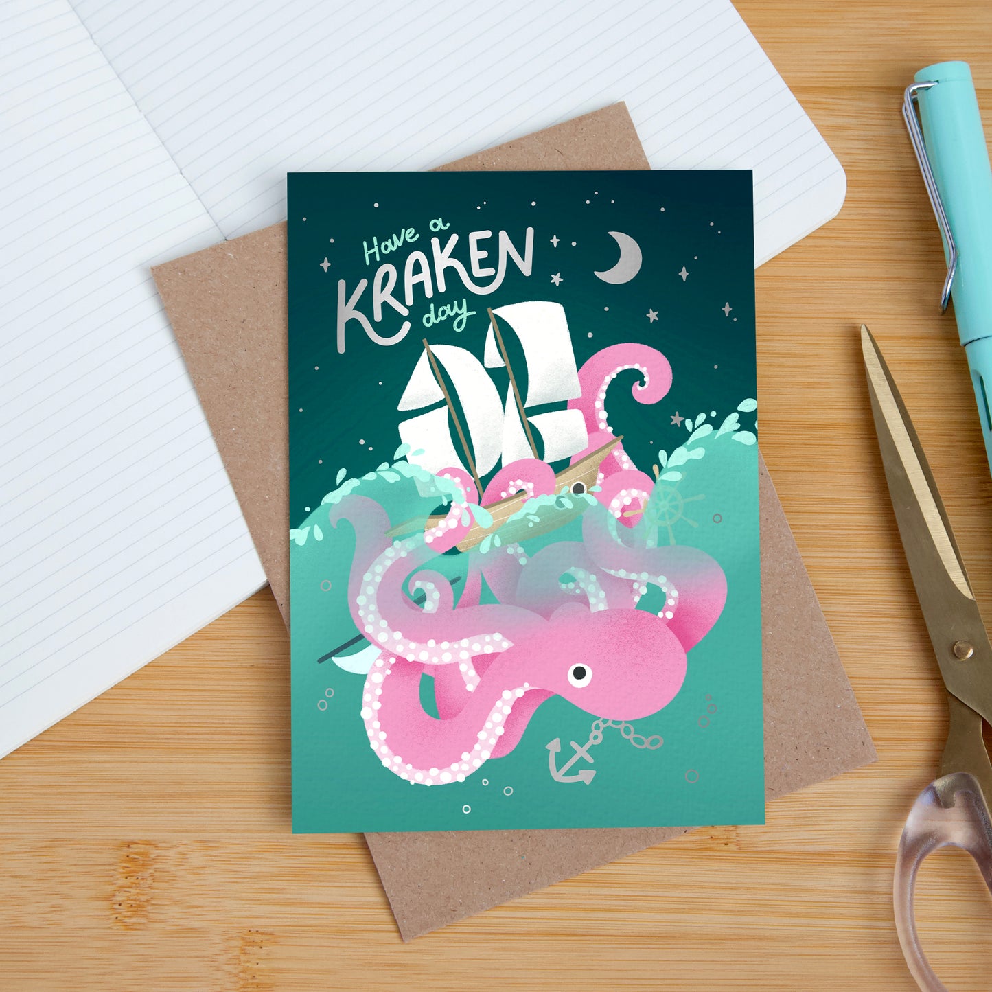 Kraken Day, Birthday Card